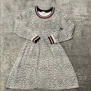 Splendid Stylish Leopard sweater Print Kids Dress